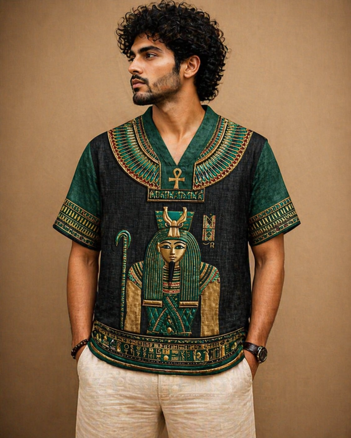 Royal Egyptian Queen Graphic kurta Shirt