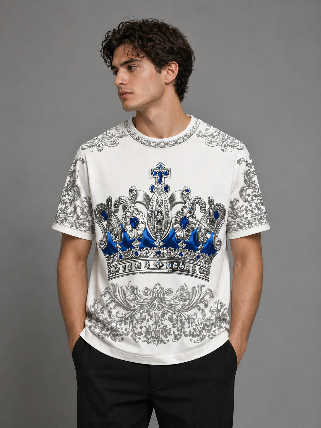 Royal Crown Blue T-Shirt
