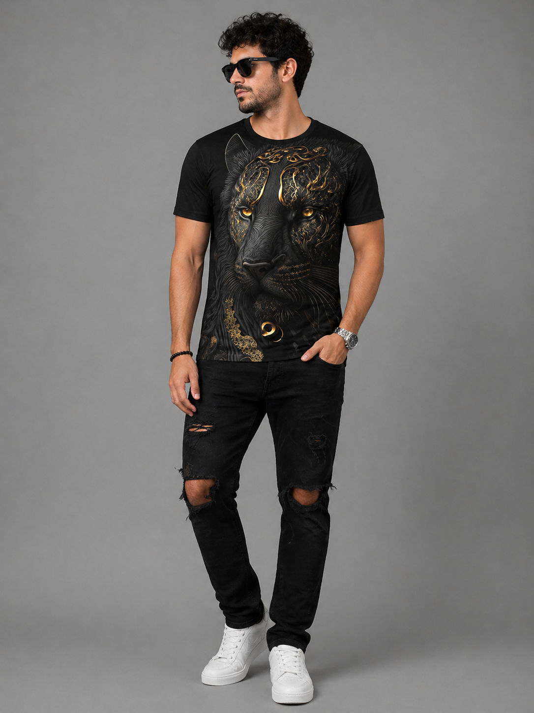 Golden Panther Luxury T-Shirt