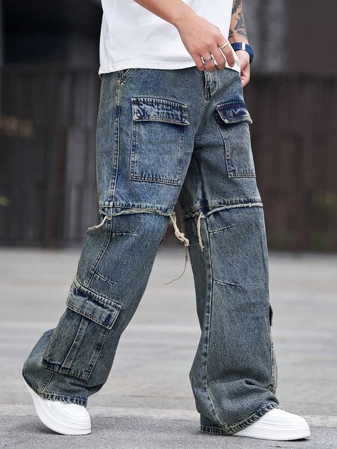 Denim Cargo (Knee Length)