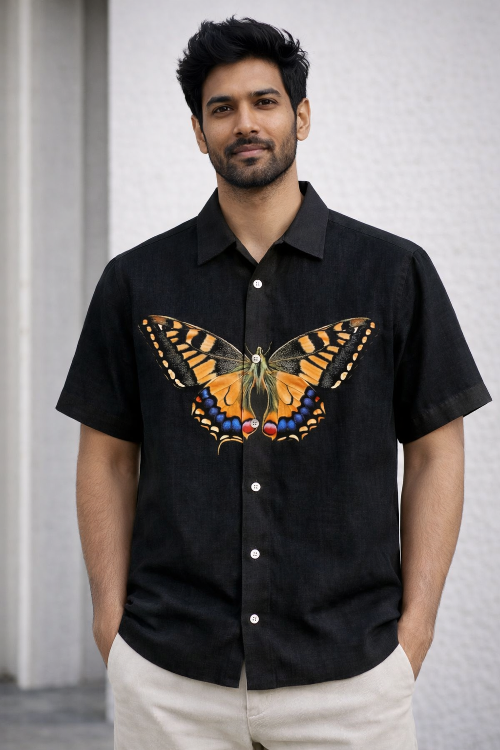 Monarch Butterfly Black Shirt