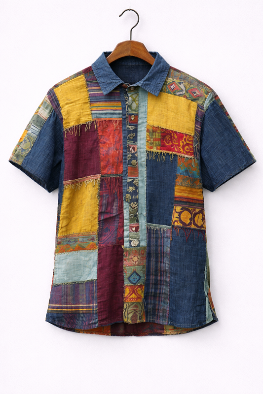 Vintage Patchwork Artisan Shirt