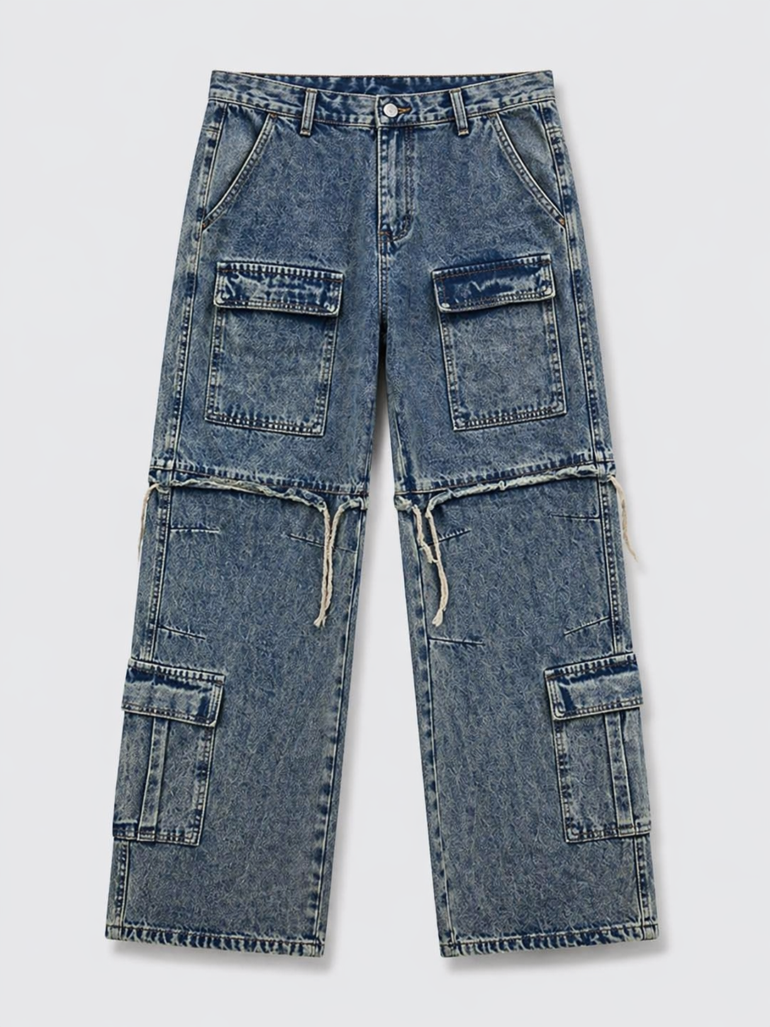 Denim Cargo  (Knee Length)