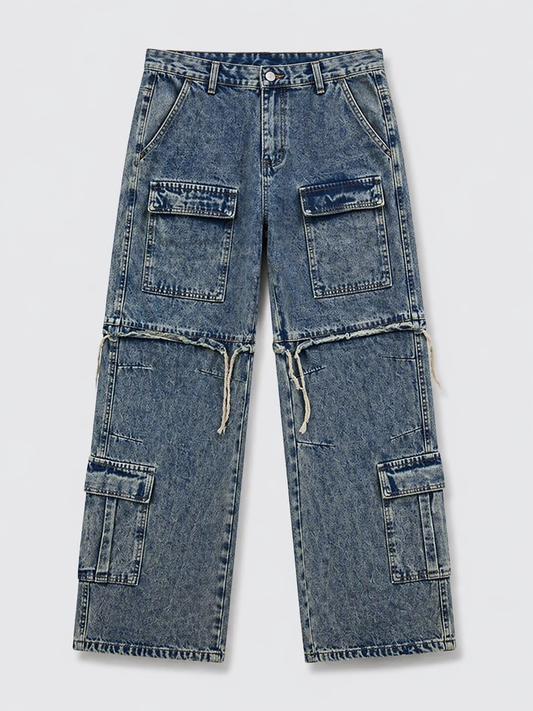 Denim Cargo  (Knee Length)