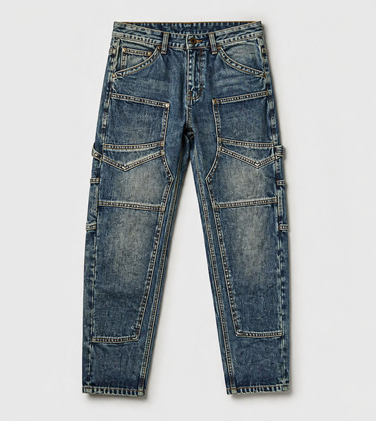 Multi Pocket Utility Cargo Jeans