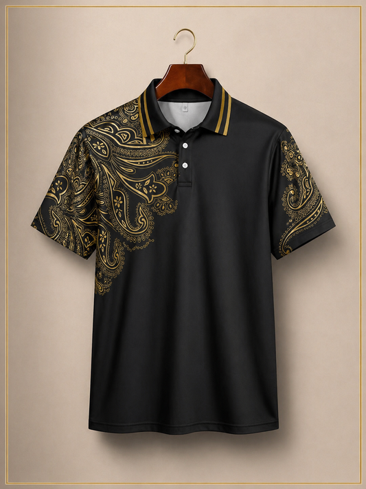 Royal Paisley Gold T-Shirt