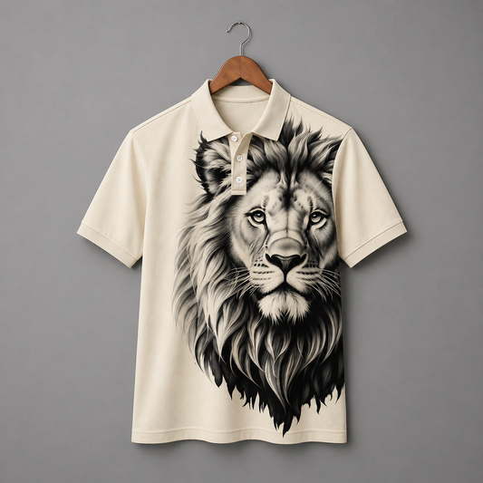 King Lion Beige T-Shirt