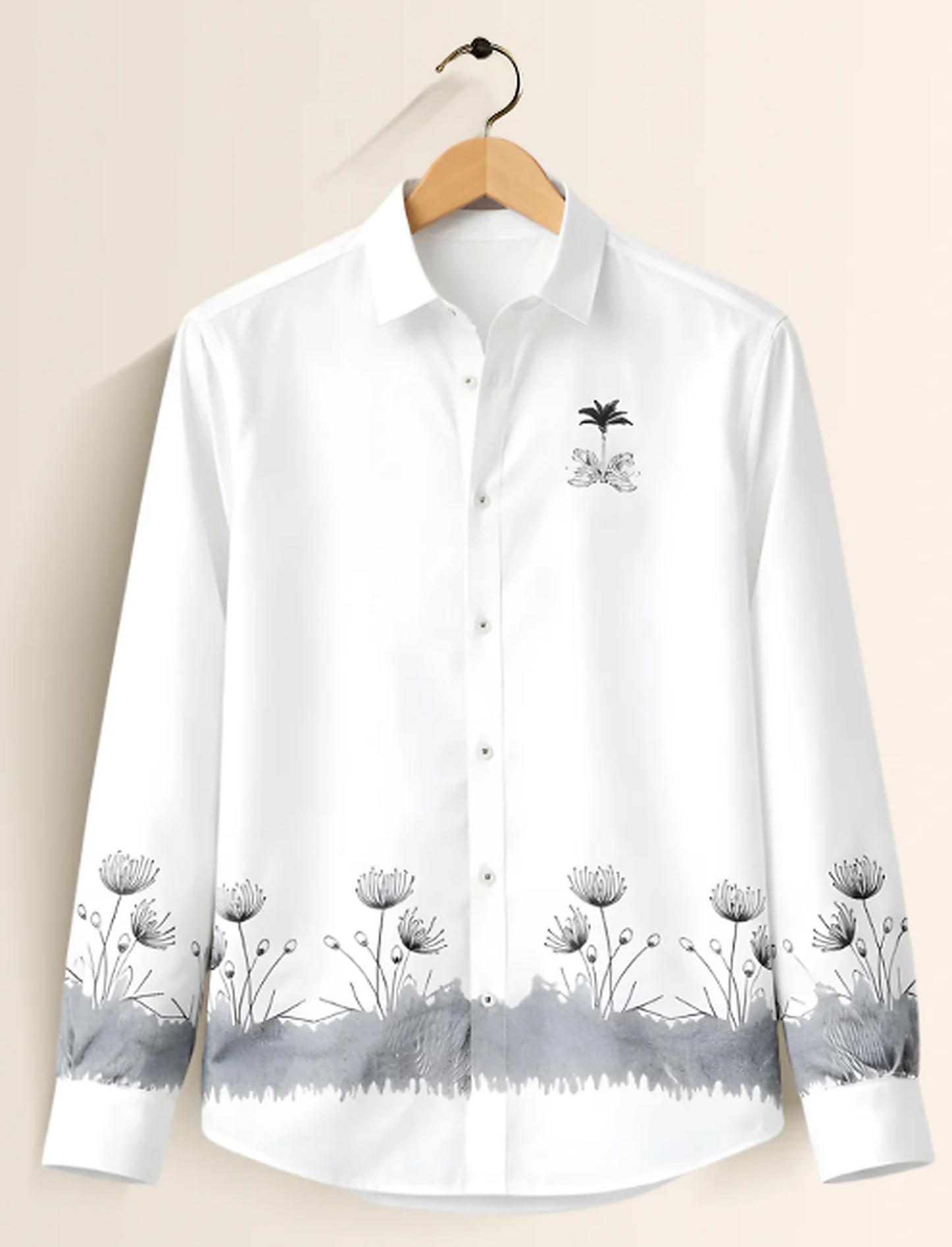 Minimal Bloom White Shirt