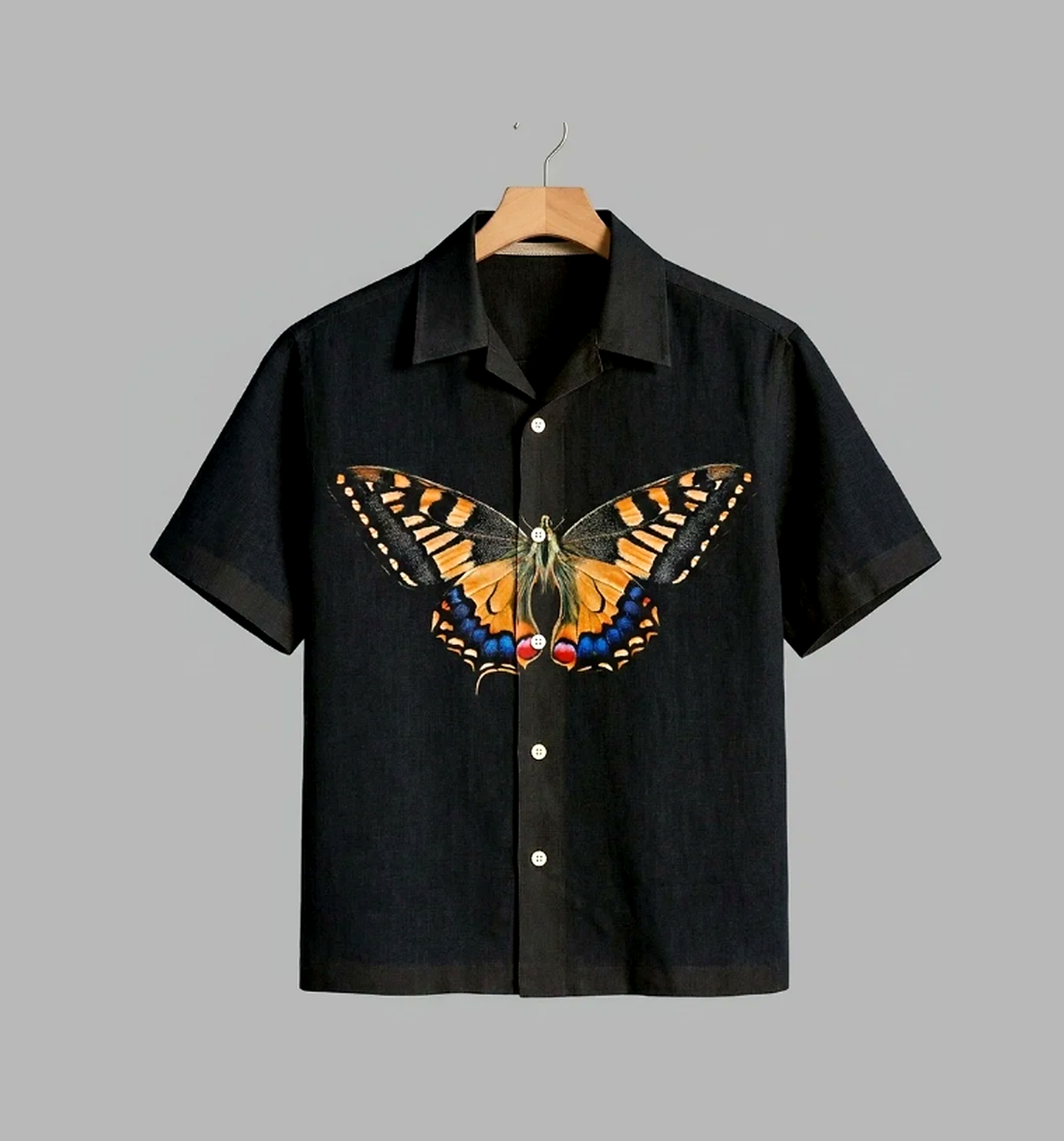 Monarch Butterfly Black Shirt