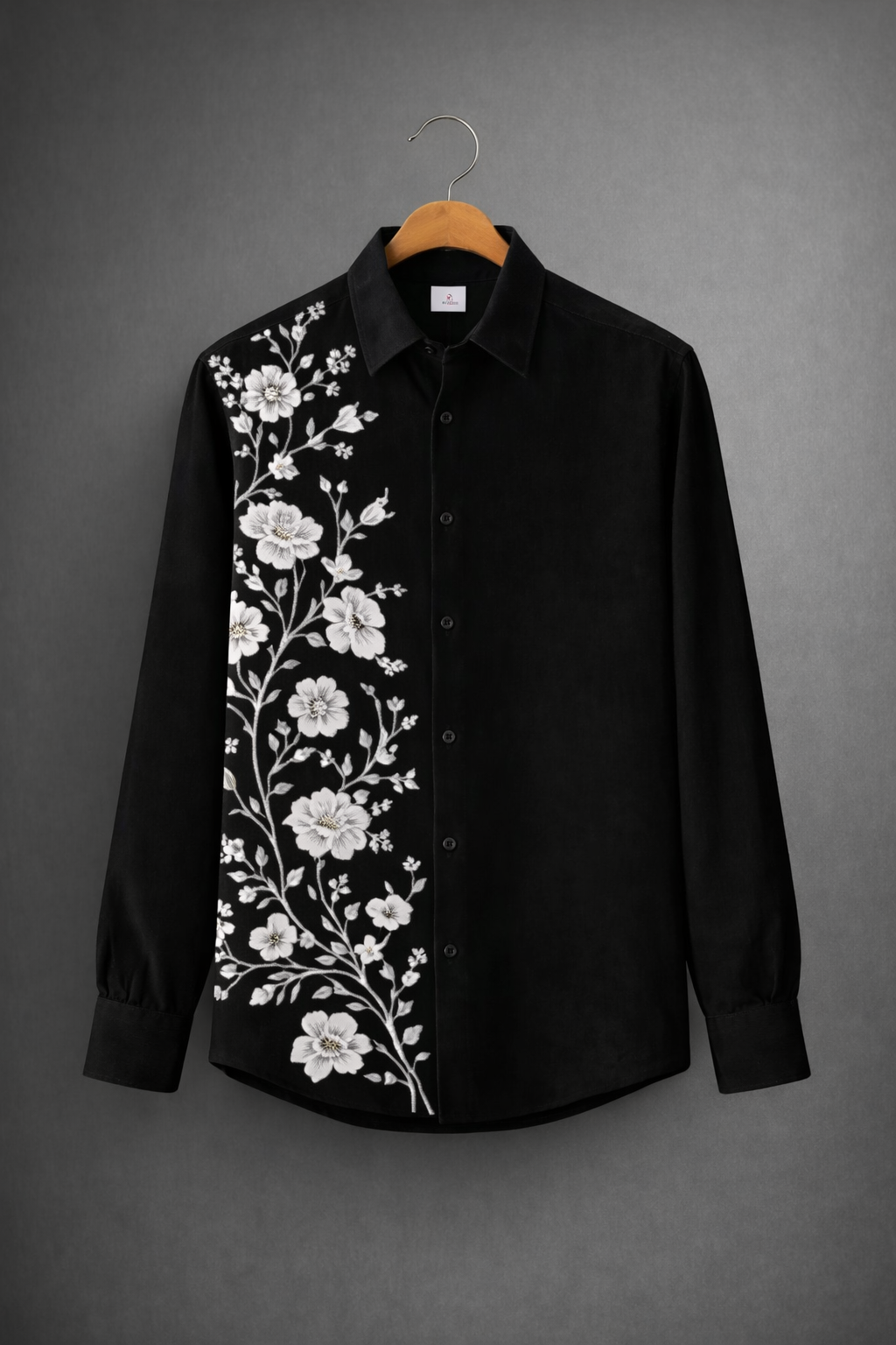 Midnight Floral Panel Shirt